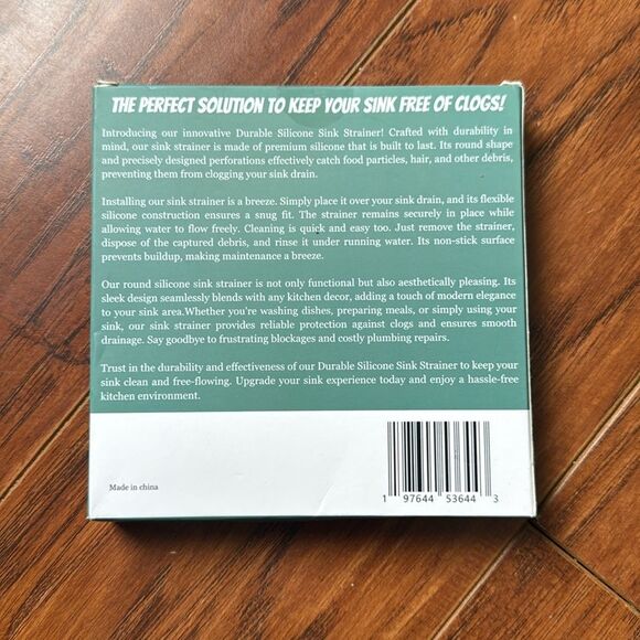 NWT (2) Strain Guardians Durable Silicone Sink Drain Strainers, Clog Free - Picture 5 of 9